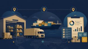 Integrated logistics network connecting warehouse, freight transportation, and procurement operations